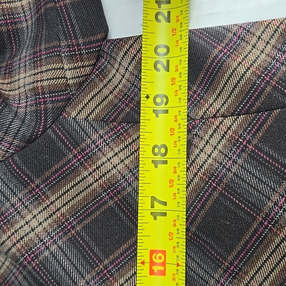 Vintage Nine West Brown Plaid Dress Set 16 - Picture 7 of 15